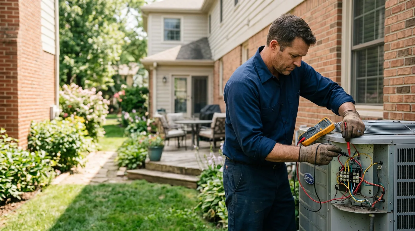 HVAC technician working near Willow Hill, PA